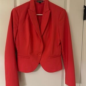 Express hot pink cropped blazer